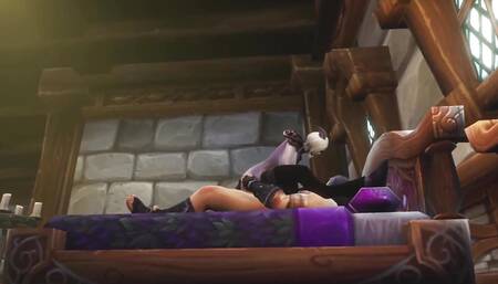 Draenei Has Some Bedroom Fun  Warcraft Porn Parody
