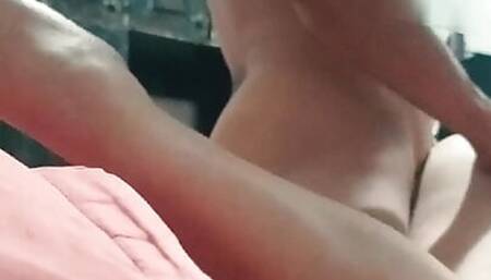 Asshole well licked and getting her pussy fingered, married woman is fucked by a gifted man, fitted with her finger stuck in her
