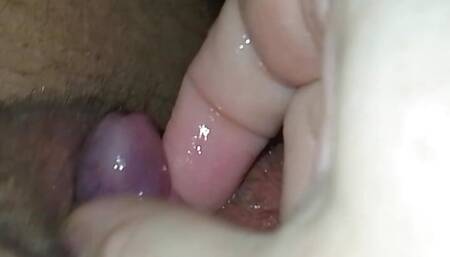 Cumming hard