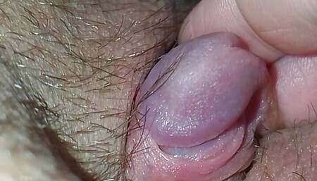 Showing my small flaccid clitdick