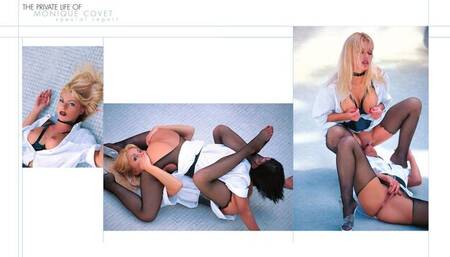 Tavalia Sucks and Monique Covet are enjoying outdoor FFM sex