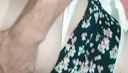 POV gifted guy stretching the leather of my pussy. P1 I love being tucked, submissive and humiliated with trembling orgasms