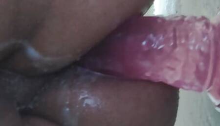 I smash my ass with a big 23cm dildo and I'm taking revenge