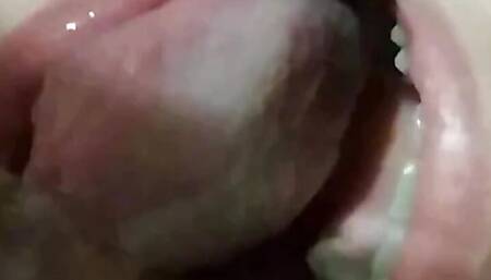 I sucked him so good that I left him cumming in my mouth