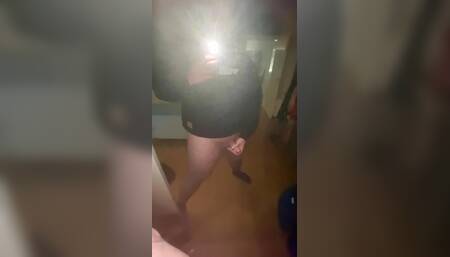 Jerking infront of the mirror