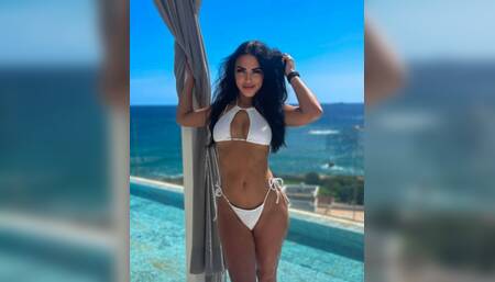 Swimming naked in luxurious pool ????