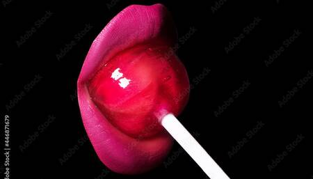 This lollipop in my pussy tastes so sticky and sweet. Wanna take a lick?