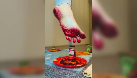 Dirty feet ???? food crash