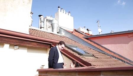 Andrea Dipre and the blowjob on the roof