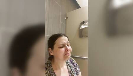 Orgasm in the Bathroom Stall