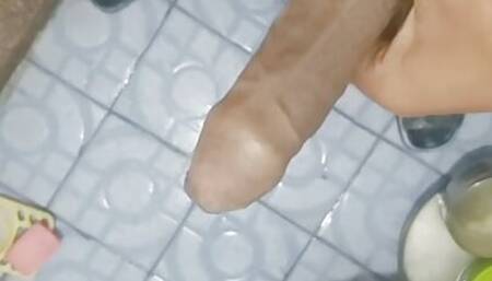 Masturbating