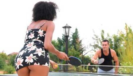 Kinky busty hottie Luna Corazon is having sex with a long white cock