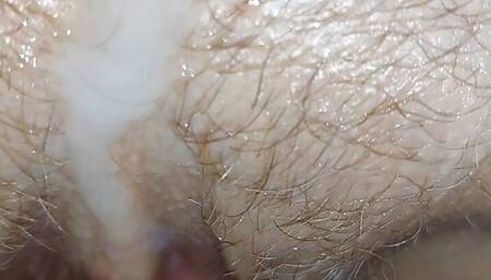 Nicki Milf gets warm shooting Cum on her pussy as well Tummy