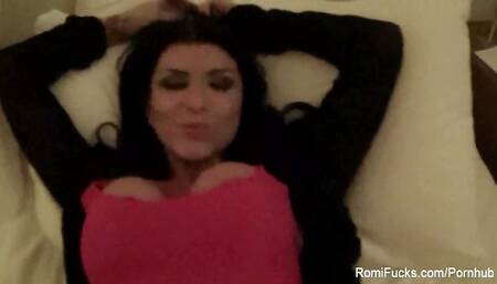 PUBA featuring Romi Rain's brunette action