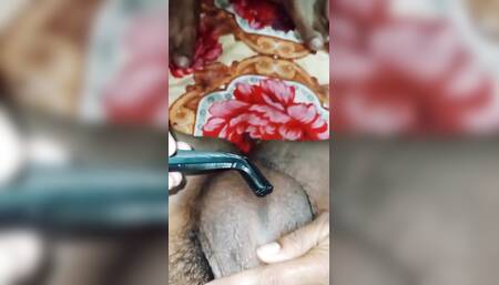 It's shaving time my bf shaved cock and balls