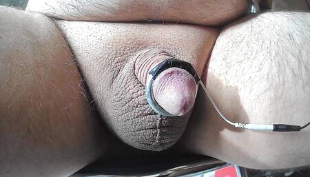 Quick session with a creamy cumshot (e-stim HFO)