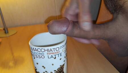 I add cream to my coffee.