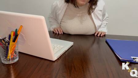 My doctor has a big BOOBS and a good ASS, I cum on her