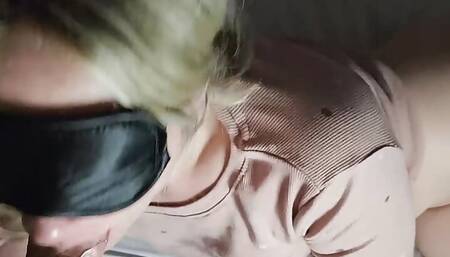 Visited my cute Stepsister in her bed with big dick in her pussy and cum on her face????