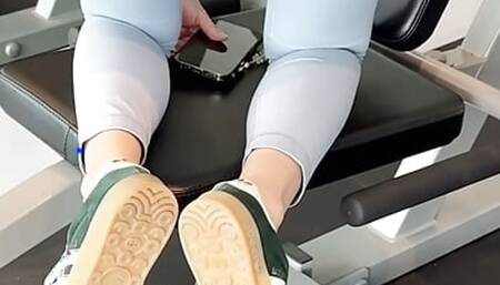 Korean student in the gym about to be fucked (onlyfans no blur)
