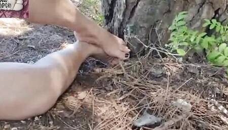 Mel In Backward Poses At Serra Do Tunel
