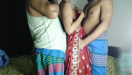 Newly Married Girl With Husband & Brother-In-Law Threesome Clear Audio