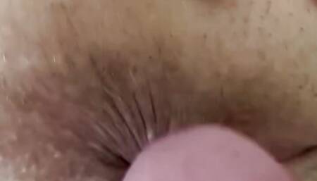 Her Daddy cumming on The Real Deal's tight asshole with talking