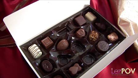 Huge tits lesbian girl surprised her friend