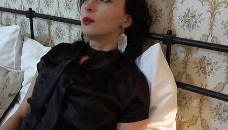 Big dildo masturbation in picturesque Slovakia