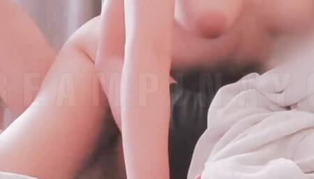 Boyfriend Cums Inside Tight Pinay Pussy in Pigtails While on her Period - Amateur Creampie Fuck