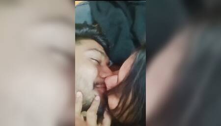 Sexy girl kissing very hard