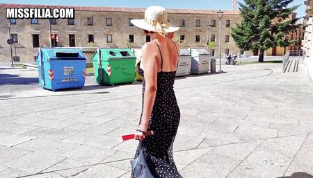 Miss Filia Light Exhib in City Centre - Show Tits and Pussy in the Street - Exlusive Fanclub!