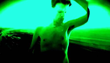 British Freddie Sunfields in Nipple Fetish Green Light