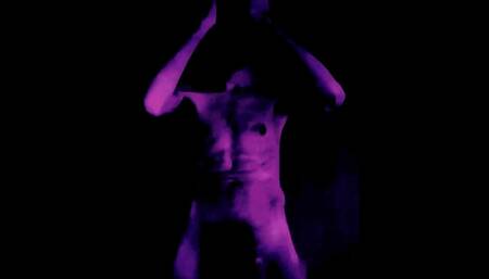 British Freddie Sunfields showing hot body in Purple Effects