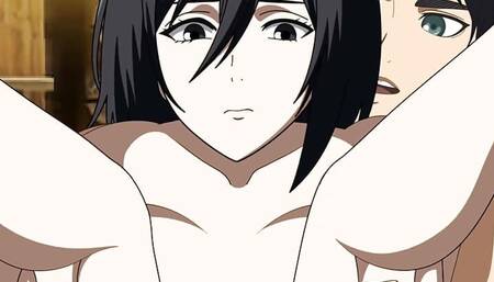 MIKASA ACKERMAN FUCKING WITH EREN (ATTACK ON TITAN HENTAI)