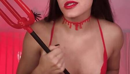 JOI Handjob Guided Diabinha telling you to jerk off a lot because she wants a lot of milk in her ass!!