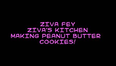 Ziva Fey In The Kitchen Making Peanut Butter Cookies!
