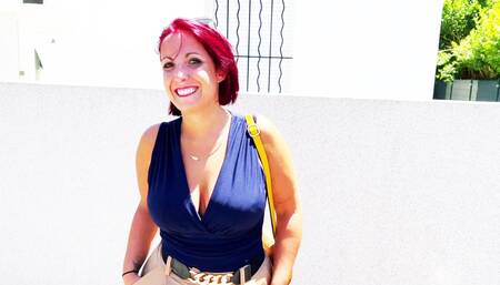 First porn for Vanessa, MILF secretary, 30 years old, Jacquie et Michel