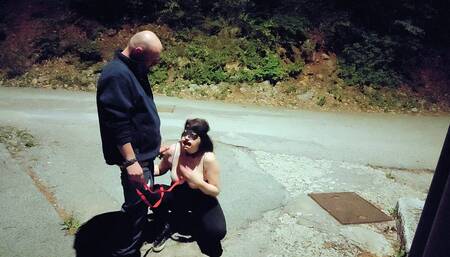 Piggy slut milf with big tits and open mouth toy waiting for you to use her anyway you like