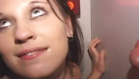 Young Pigtails Sierra Snow SUCKING DICKS Black Penis Too Glory Hole Sperm Stroking Semen Young Slut!