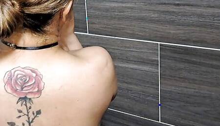 I record my stepsister in the shower. Part 1. She has a beautiful body