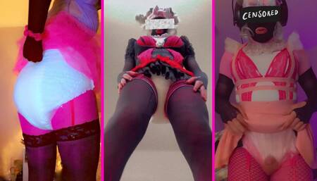 Diaper Sissy outfit show off compilation + Bonus clip!