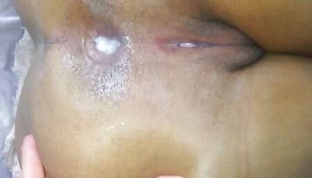 Incredible how delicious the ass of ebony brunettes is, tight and at the same time open the way I like it