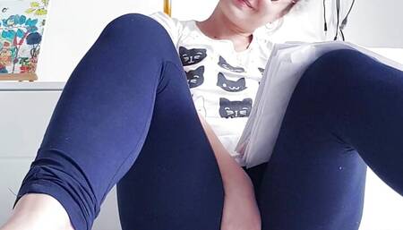 I pretend to study while secretly touching myself!!!