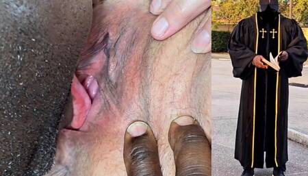 The Pastor Buried His Tongue so Deep in SSBBW Big Fat Pussy, She Almost Squirted in His Mouth