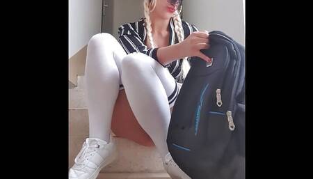 Public in the stairwell