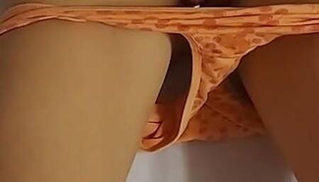 Hot petite teen masturbating her wet pussy