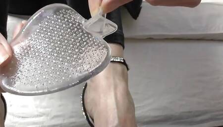 Sexy Sandals Fitting with and Without Silicone Pads