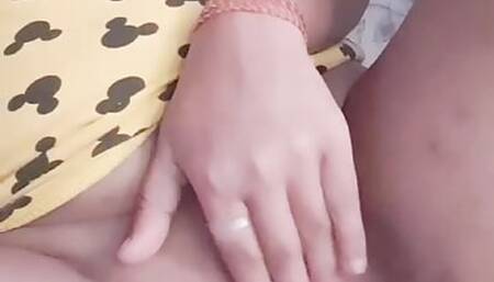 Indian teen girl takes of panties