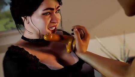 He Saw That Sexy Asian MILF Using Dildo and He Fucked Her Hard.